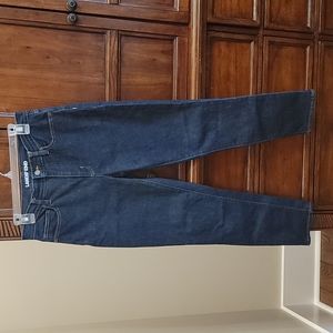 Lands End High Rise Slim Ankle Jean 8 dark rinse